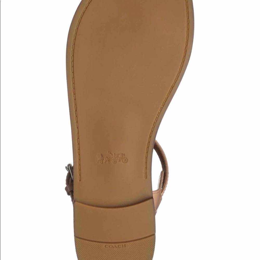 COACH Leila leather sandal - Picture 5 of 5